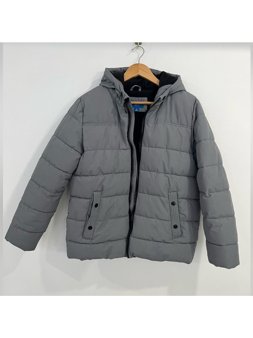 Perry Ellis Boy Gray‎ Puffer Coat XL